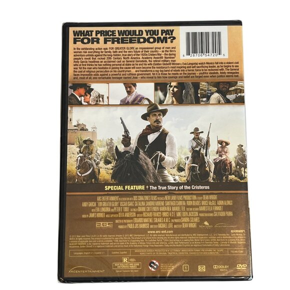 For Greater Glory DVD • Andy Garcia • Drama Action Film • Brand New - Picture 2 of 2